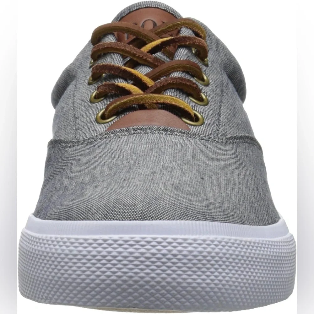 🖤🖤🔥Ralph Lauren Vaughn Men's Keaton Suede-Trim Herringbone Sneaker Size 10D